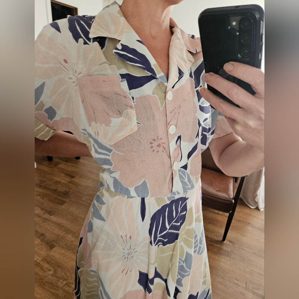 California 80s Vintage Midi Dress - Picture 3 of 15